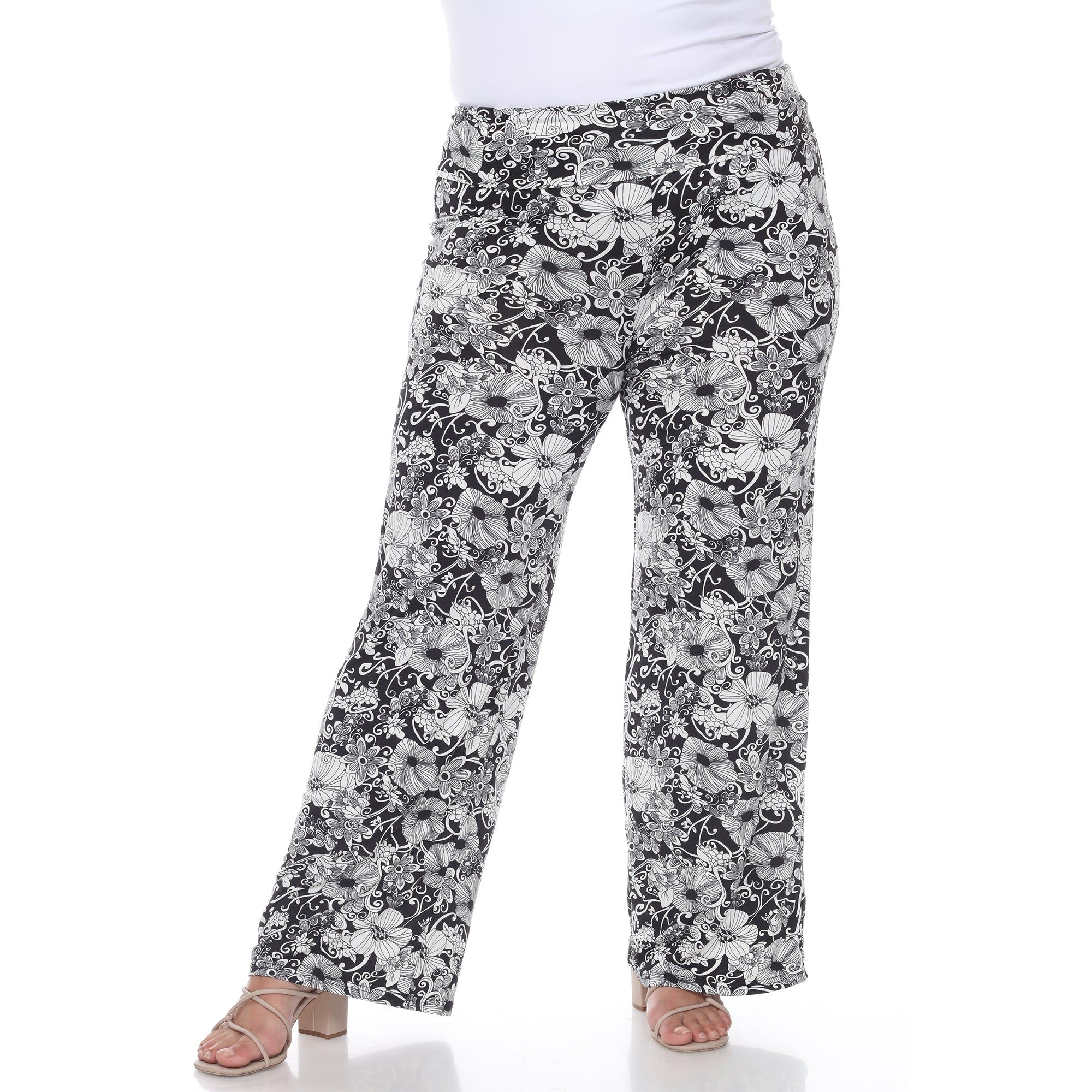 Floral Paisley Palazzo Pants - Plus sold by Dress Barn