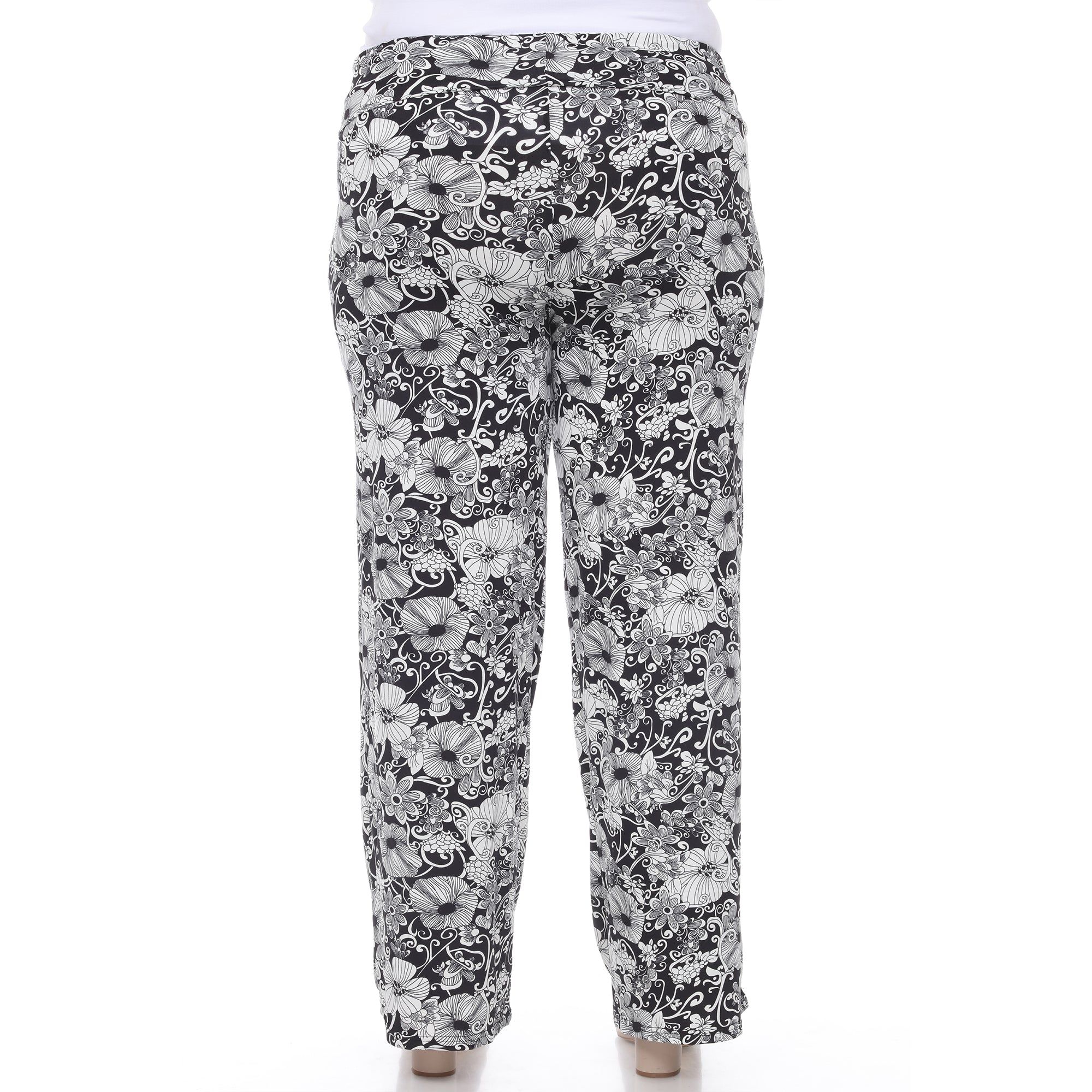 Floral Paisley Palazzo Pants - Plus sold by Dress Barn product image thumbnail 4