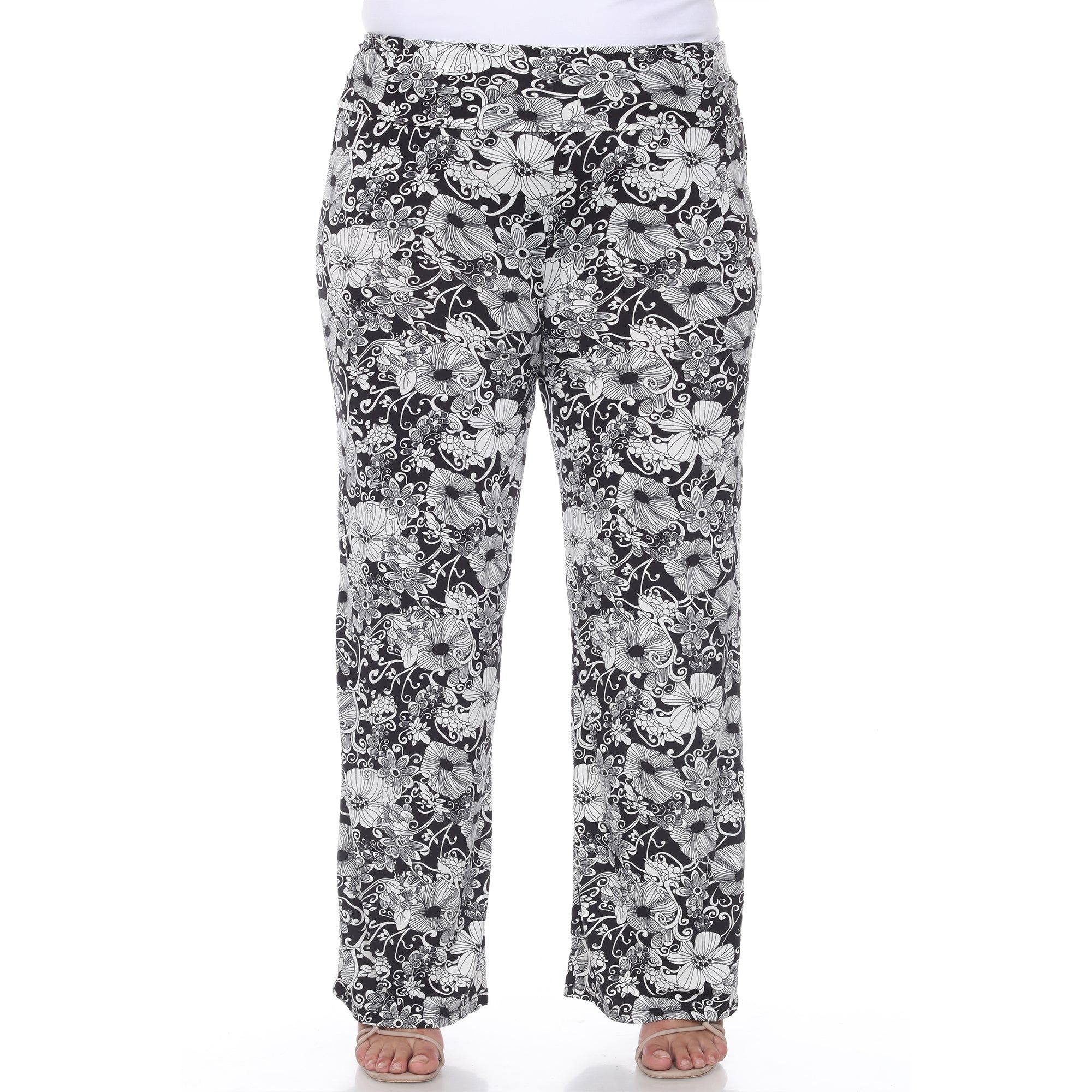 Floral Paisley Palazzo Pants - Plus sold by Dress Barn product image thumbnail 2