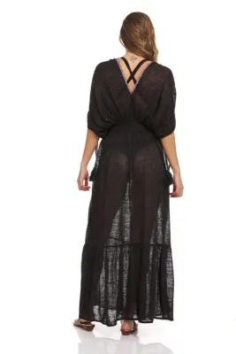 Solid Boho V-neck Maxi Dress sold by Dress Barn product image thumbnail 4