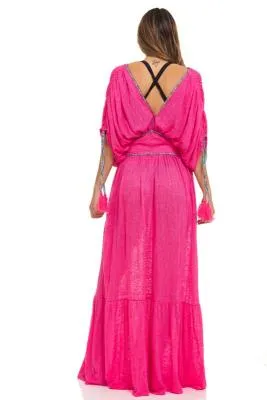 Solid Boho V-neck Maxi Dress sold by Dress Barn product image thumbnail 3