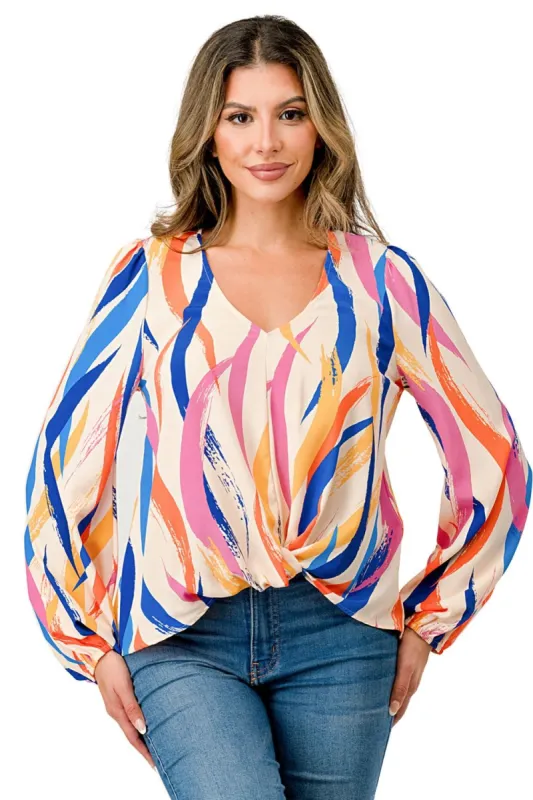 Stylish Knotted Front Top Effortless Elegance for Any Occasion sold by Dress Barn