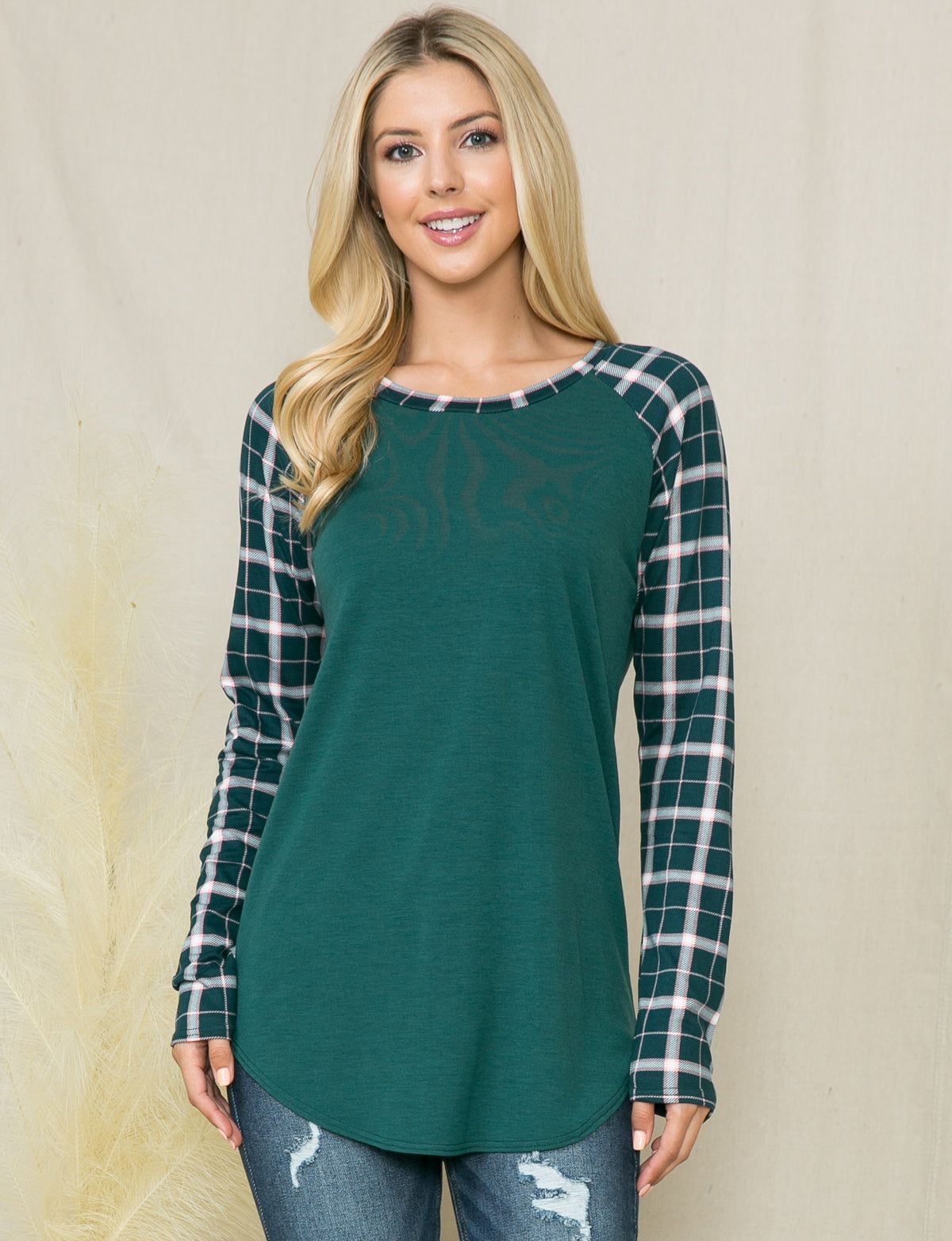 Printed Long Sleeve Top - Plus sold by Dress Barn product image thumbnail 4