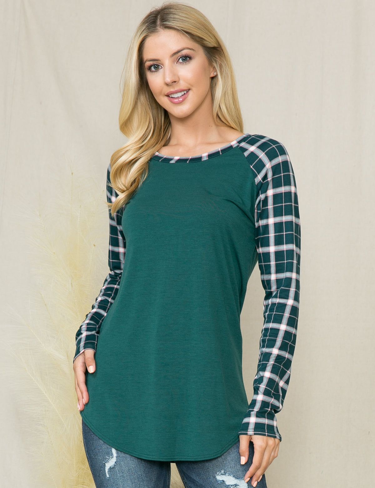 Printed Long Sleeve Top - Plus sold by Dress Barn product image thumbnail 5