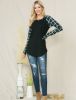 Printed Long Sleeve Top - Plus sold by Dress Barn