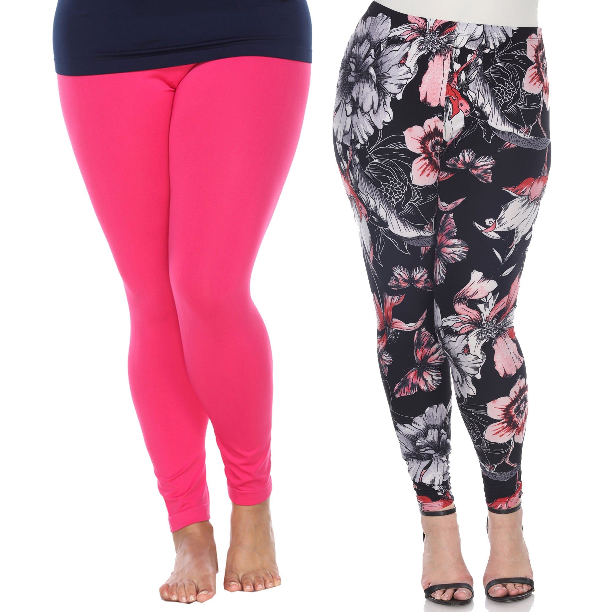 Multi Pack of 2 Leggings - Plus sold by Dress Barn