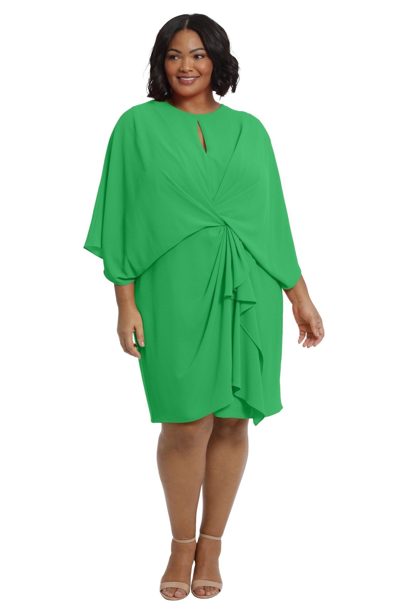Draped Dress With Keyhole And Front Appendage - Plus sold by Dress Barn product image thumbnail 4