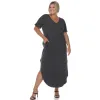 Short Sleeve V-neck Maxi Dress - Plus sold by Dress Barn