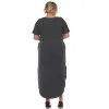 Short Sleeve V-neck Maxi Dress - Plus sold by Dress Barn