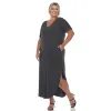 Short Sleeve V-neck Maxi Dress - Plus sold by Dress Barn