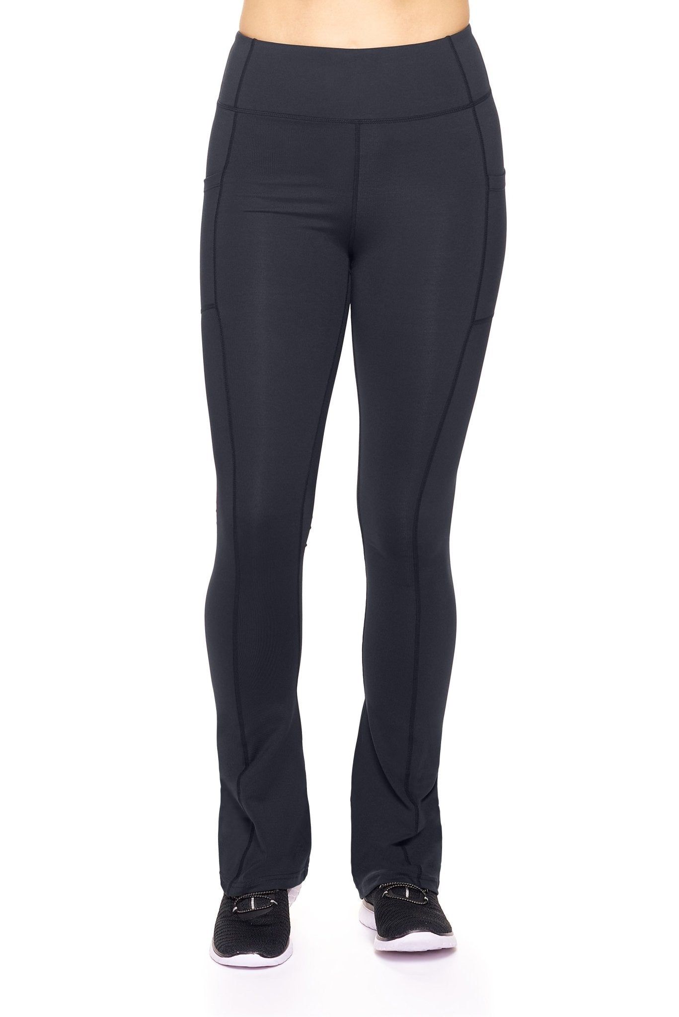 Airstretch High-Waist Flare Leggings with Cell Phone Pockets - Plus sold by Dress Barn product image thumbnail 2