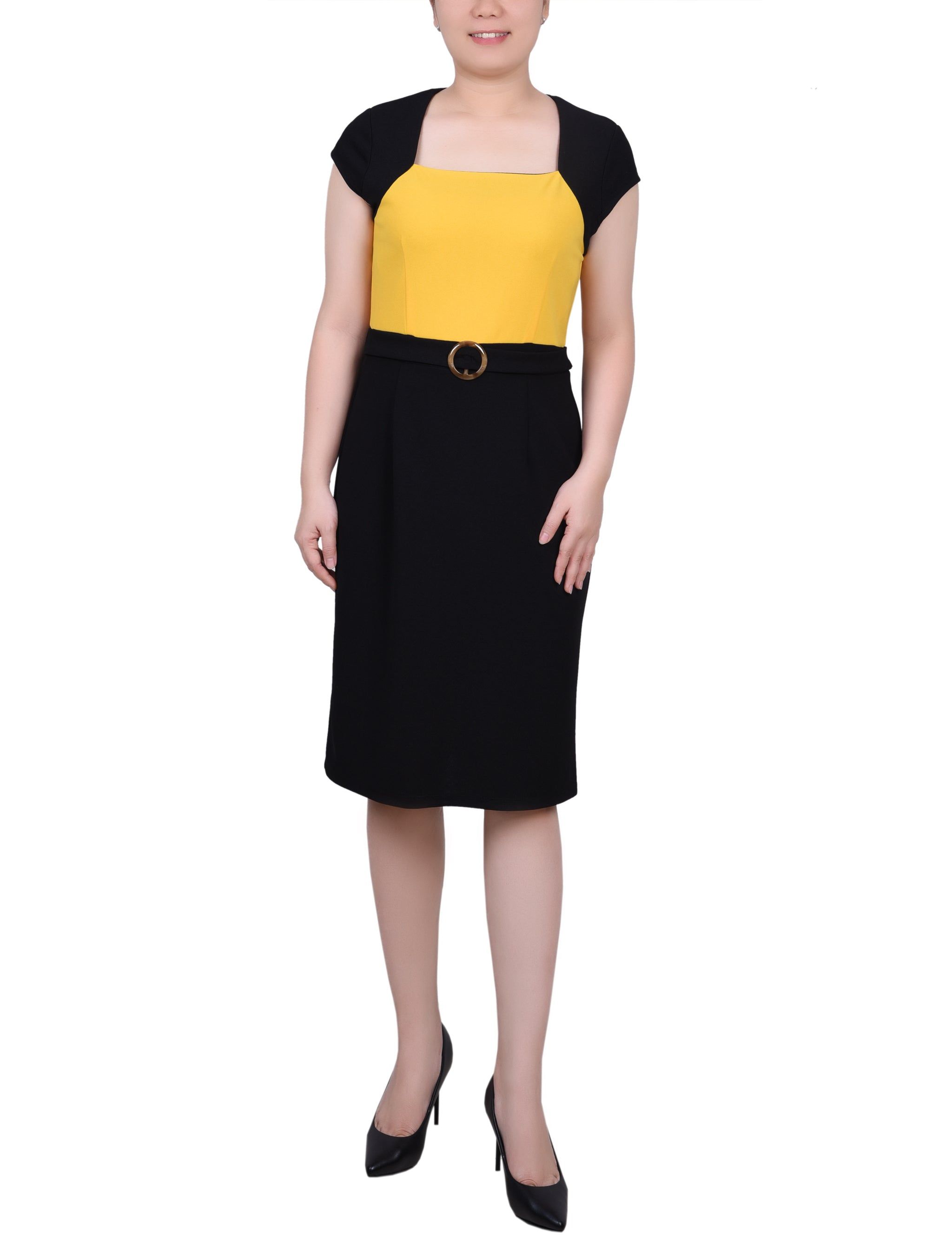NY Collection 3/4 Sleeve 2 Piece Colorblocked Dress Set sold by Dress Barn product image thumbnail 5