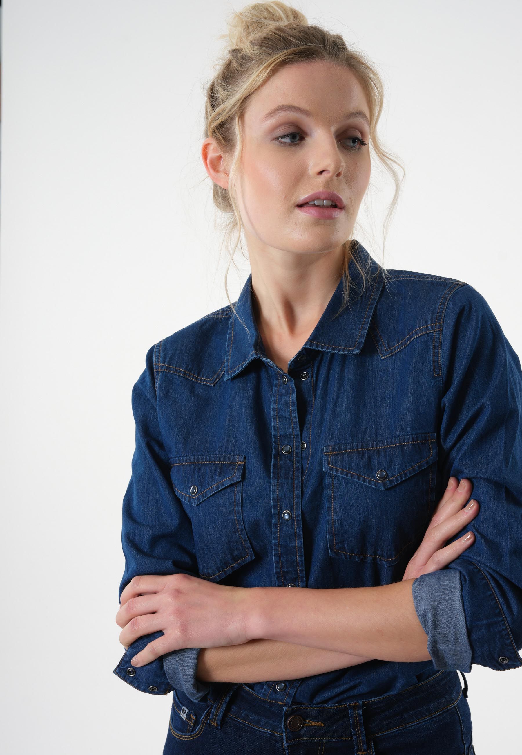 Deeluxe Celeste Denim Shirt sold by Dress Barn product image thumbnail 3