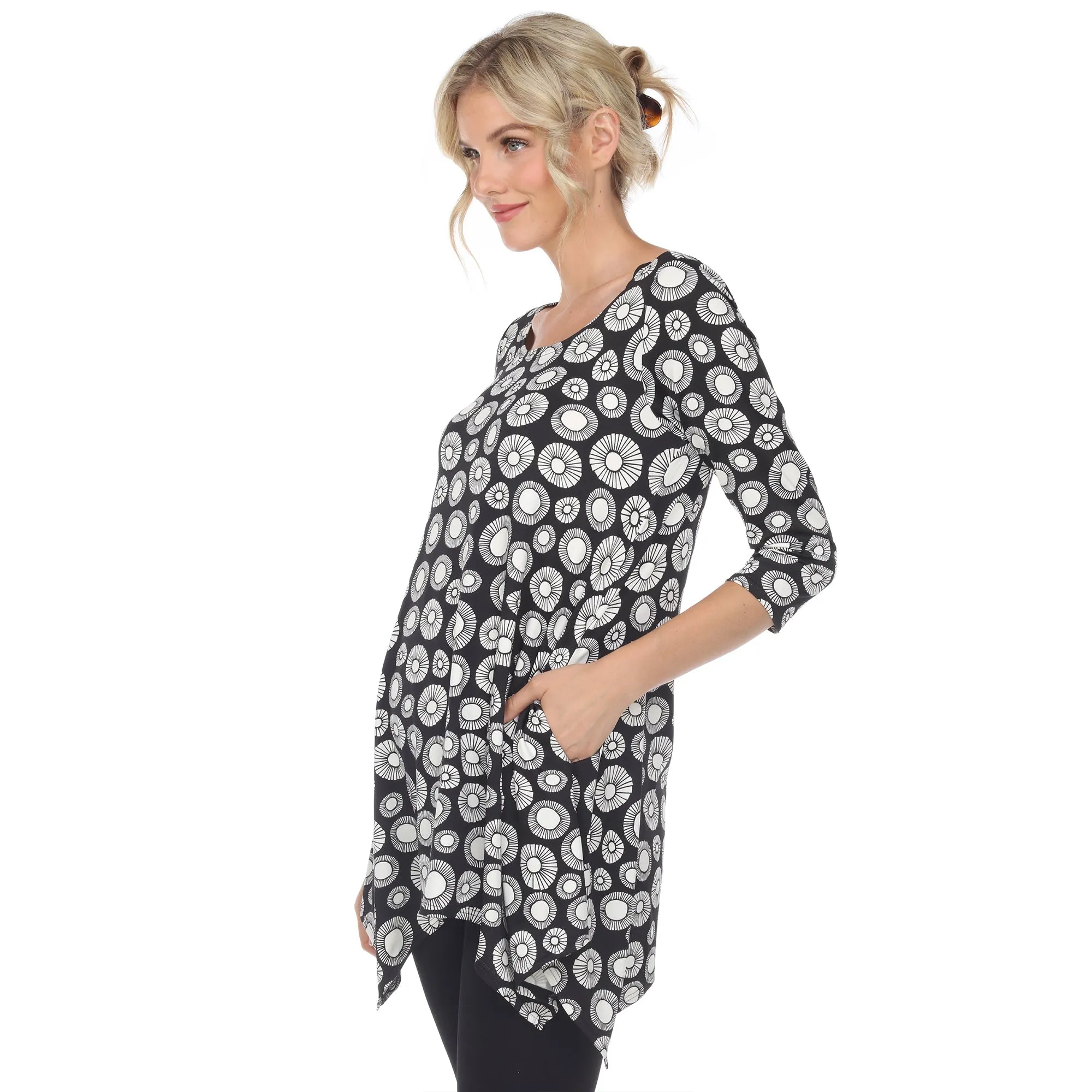 Printed Geometric Circle Tunic Top sold by Dress Barn product image thumbnail 3