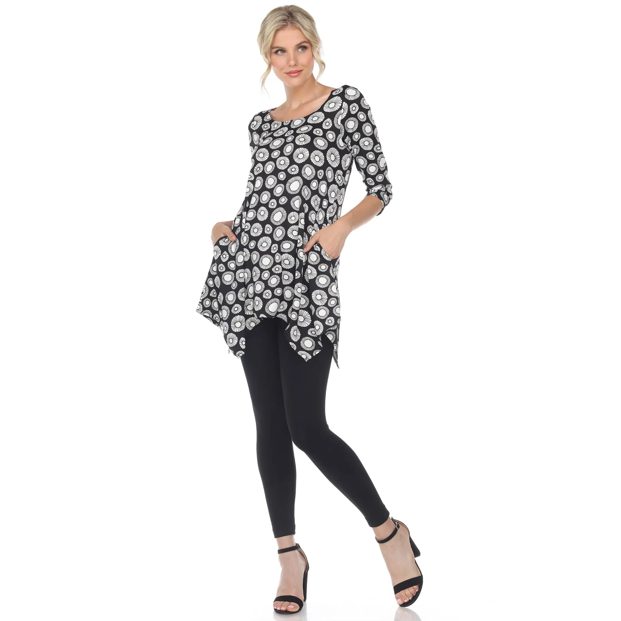 Printed Geometric Circle Tunic Top sold by Dress Barn product image thumbnail 5