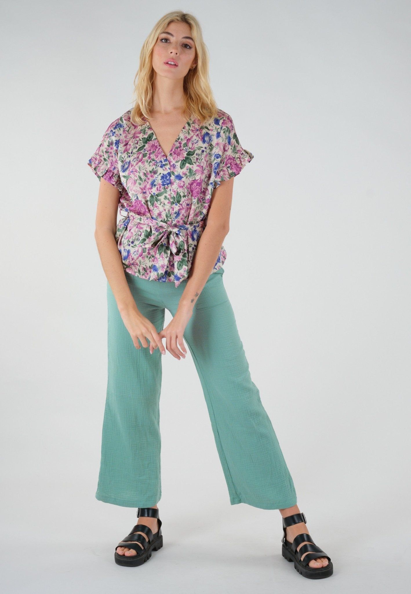 Deeluxe Aline Short Sleeved Blouse sold by Dress Barn product image thumbnail 4