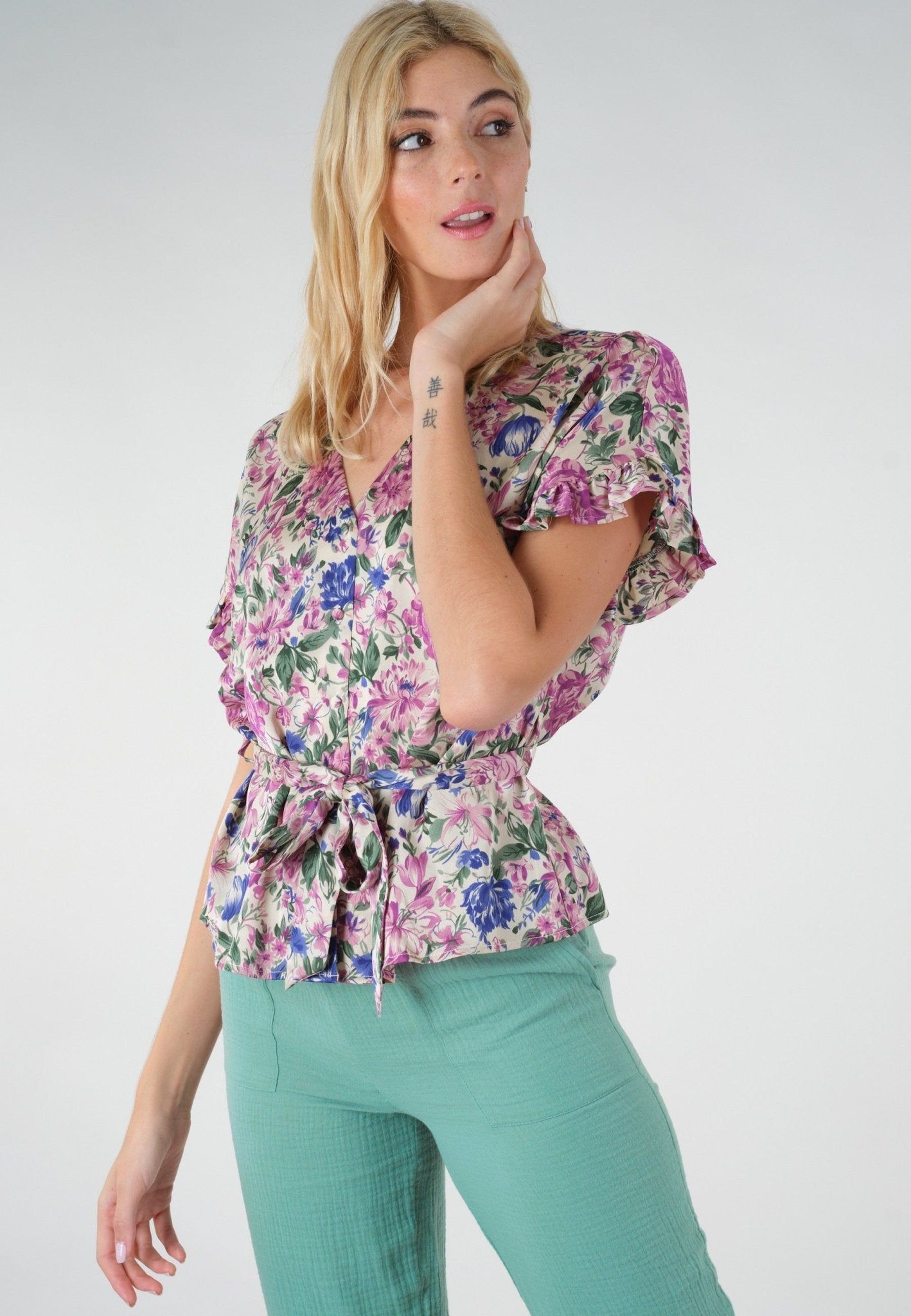 Deeluxe Aline Short Sleeved Blouse sold by Dress Barn