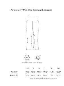 Airstretch Mid-Rise Bootcut Leggings - Plus sold by Dress Barn
