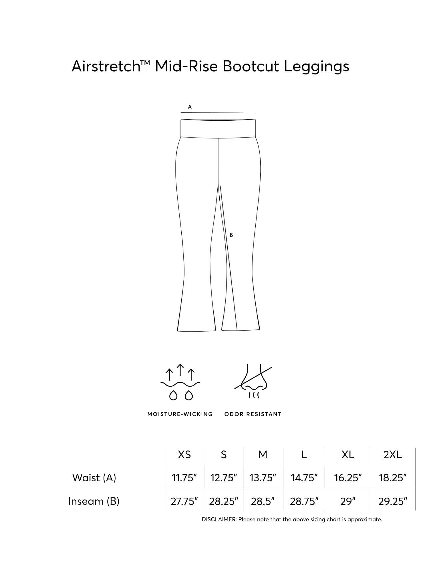 Airstretch Mid-Rise Bootcut Leggings - Plus sold by Dress Barn product image thumbnail 5