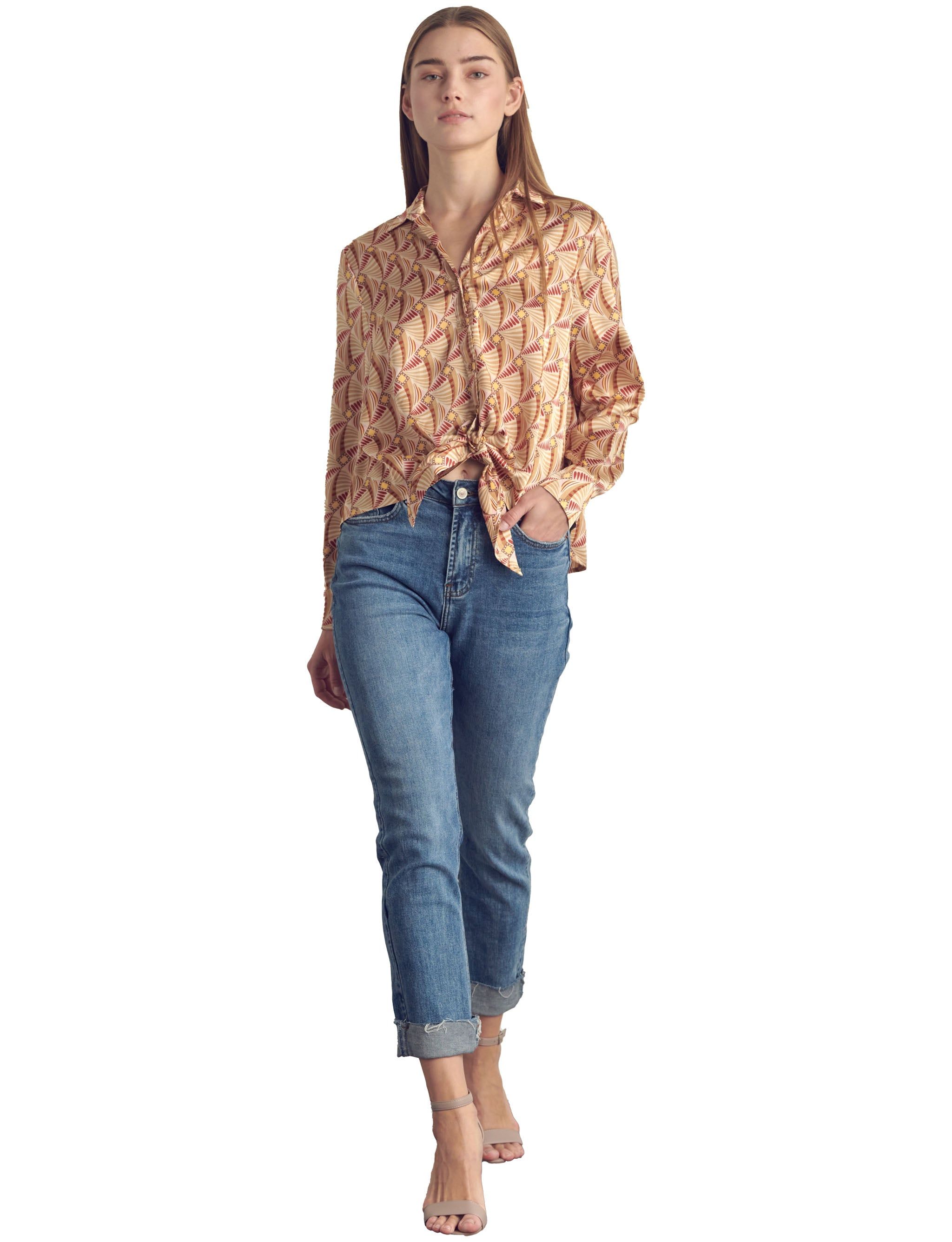 Collared button front satin long sleeve sold by Dress Barn product image thumbnail 3