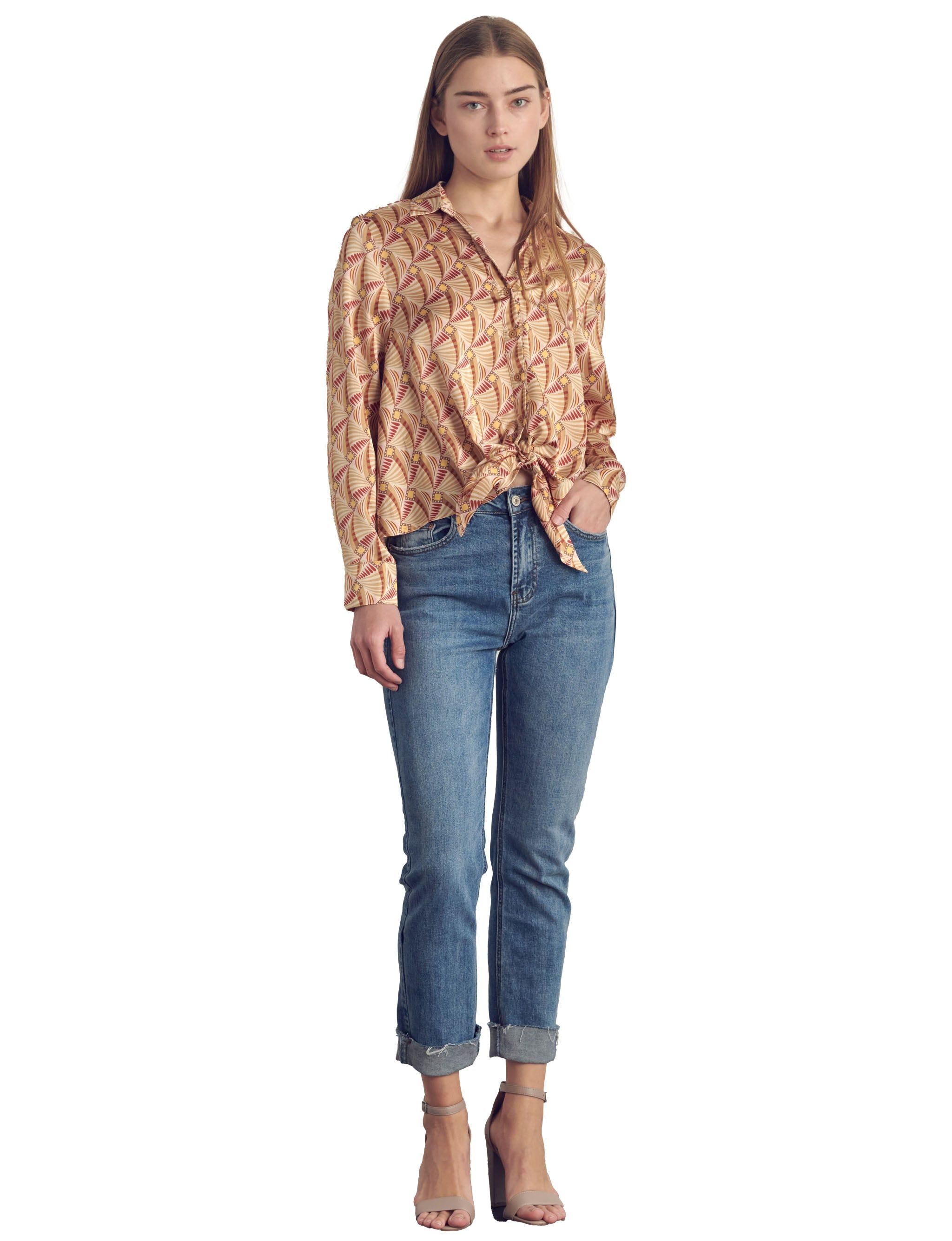 Collared button front satin long sleeve sold by Dress Barn product image thumbnail 2
