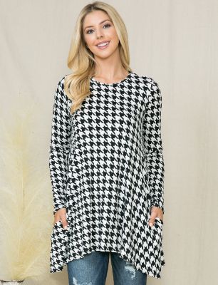 Printed Long Sleeve Tunic Top sold by Dress Barn
