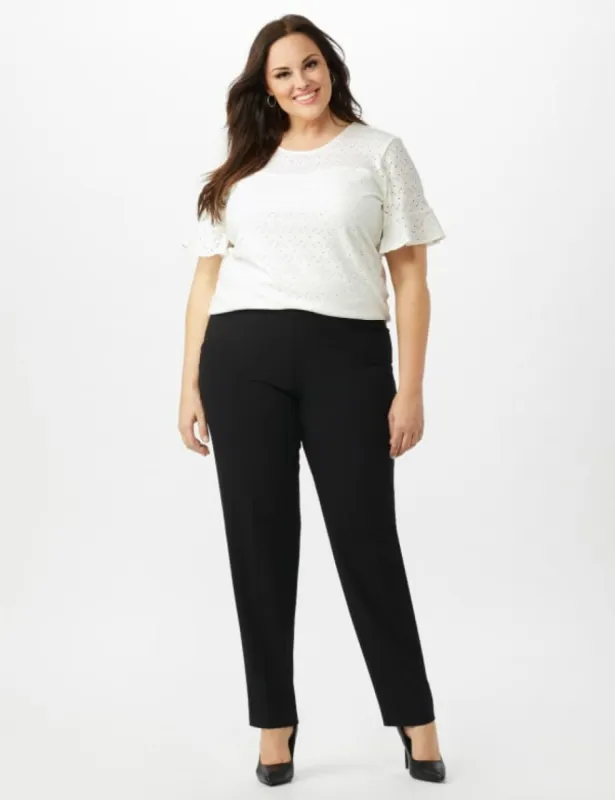 Pull On Tummy Control Pants With L Pockets - Tall Length - Plus sold by Dress Barn