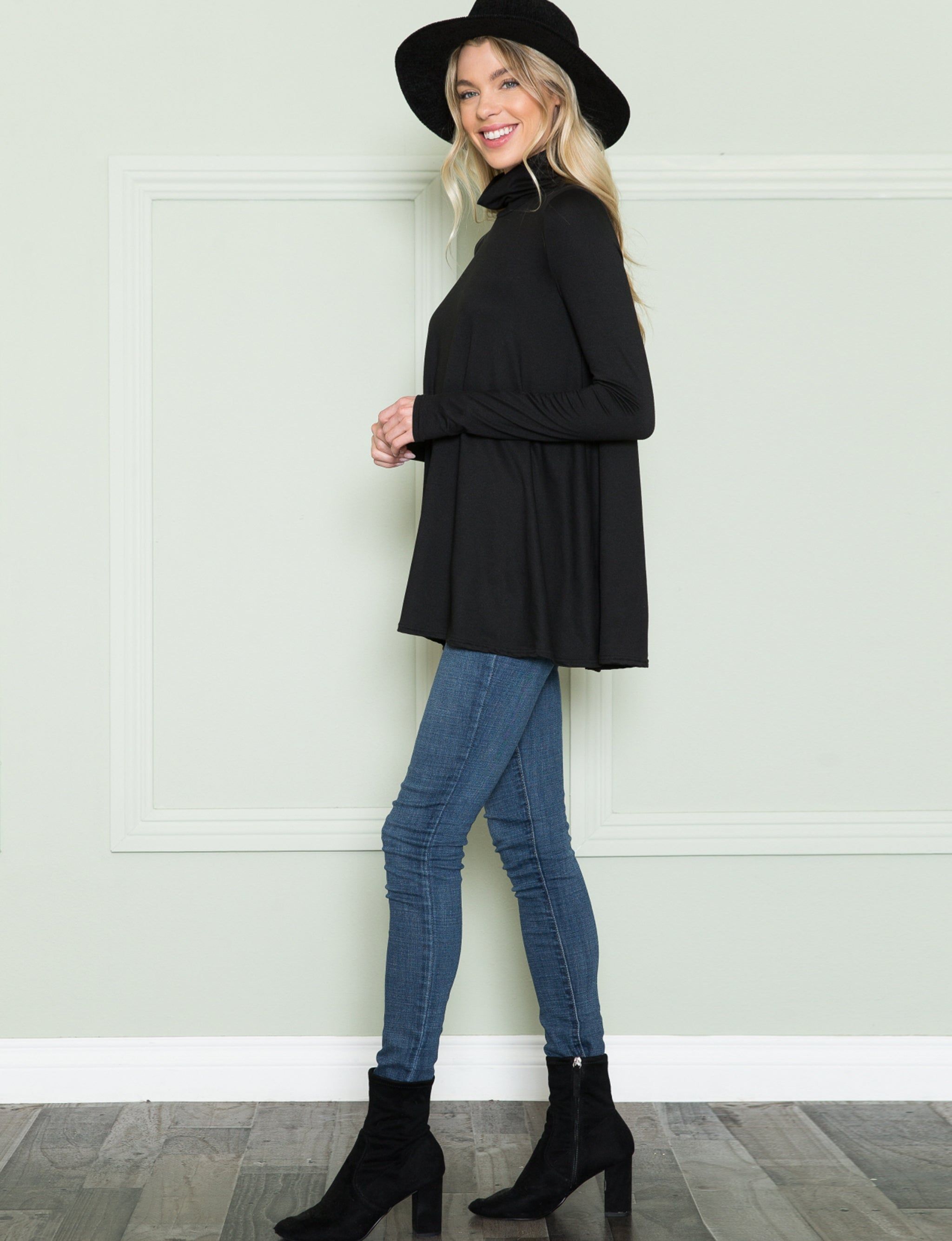 Flattering Turtleneck Long Sleeve Top - Plus sold by Dress Barn product image thumbnail 2