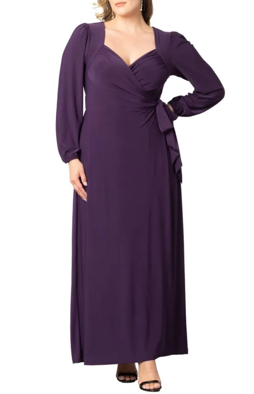 Modern Muse Wrap Gown - Plus sold by Dress Barn