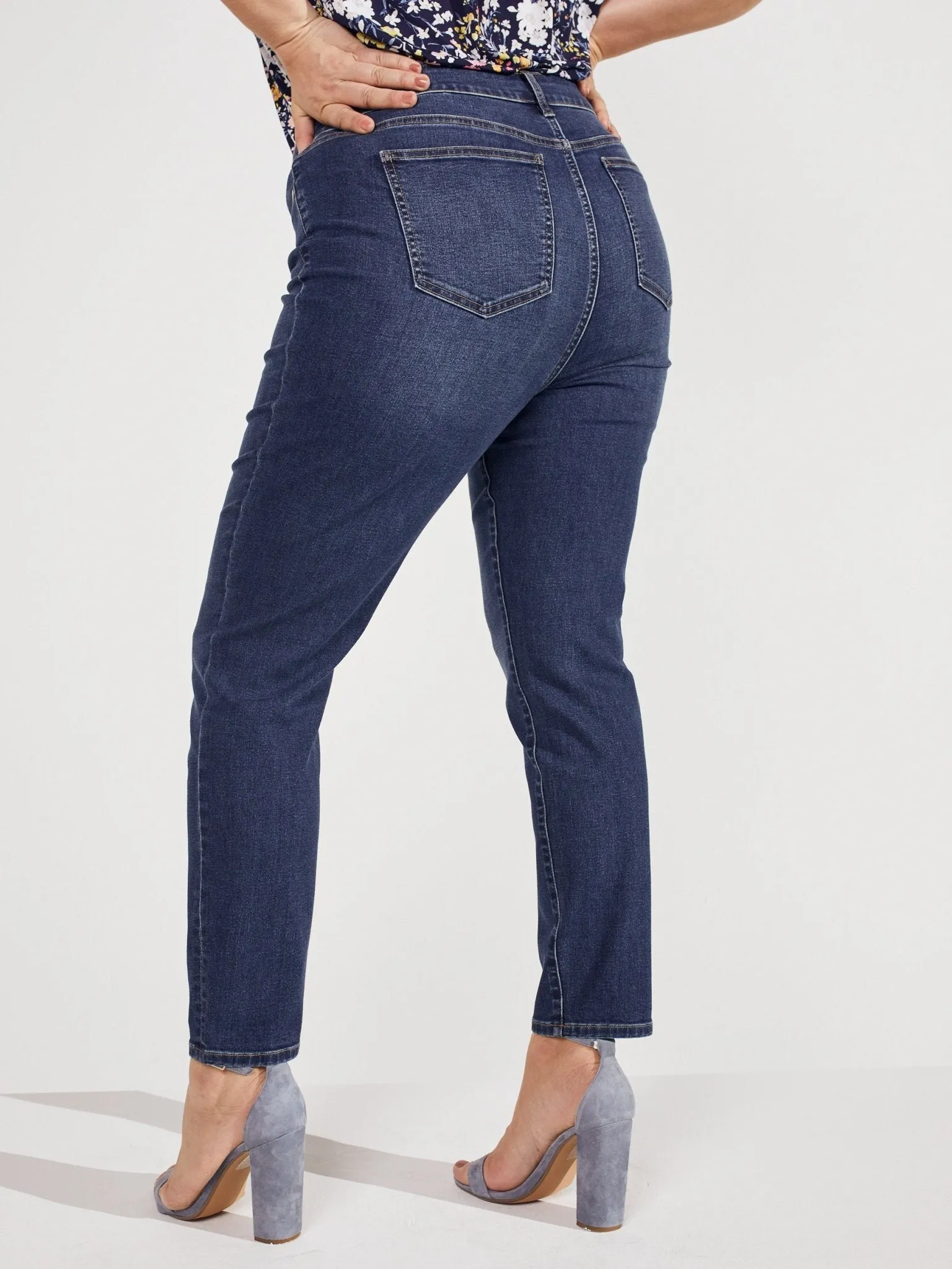 Westport Signature Skinny 5 Pocket Denim Jean - Plus sold by Dress Barn product image thumbnail 2