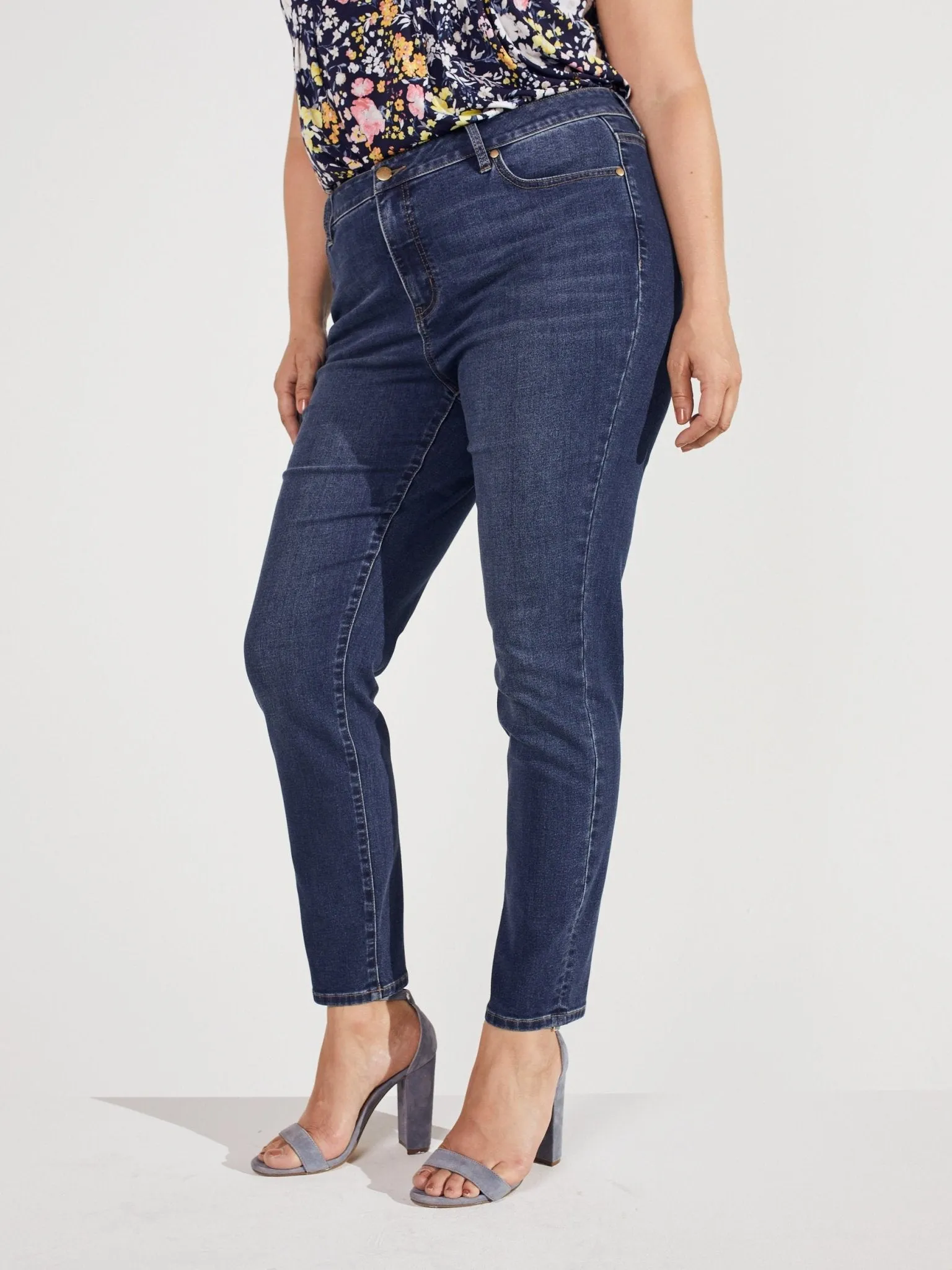 Westport Signature Skinny 5 Pocket Denim Jean - Plus sold by Dress Barn product image thumbnail 5