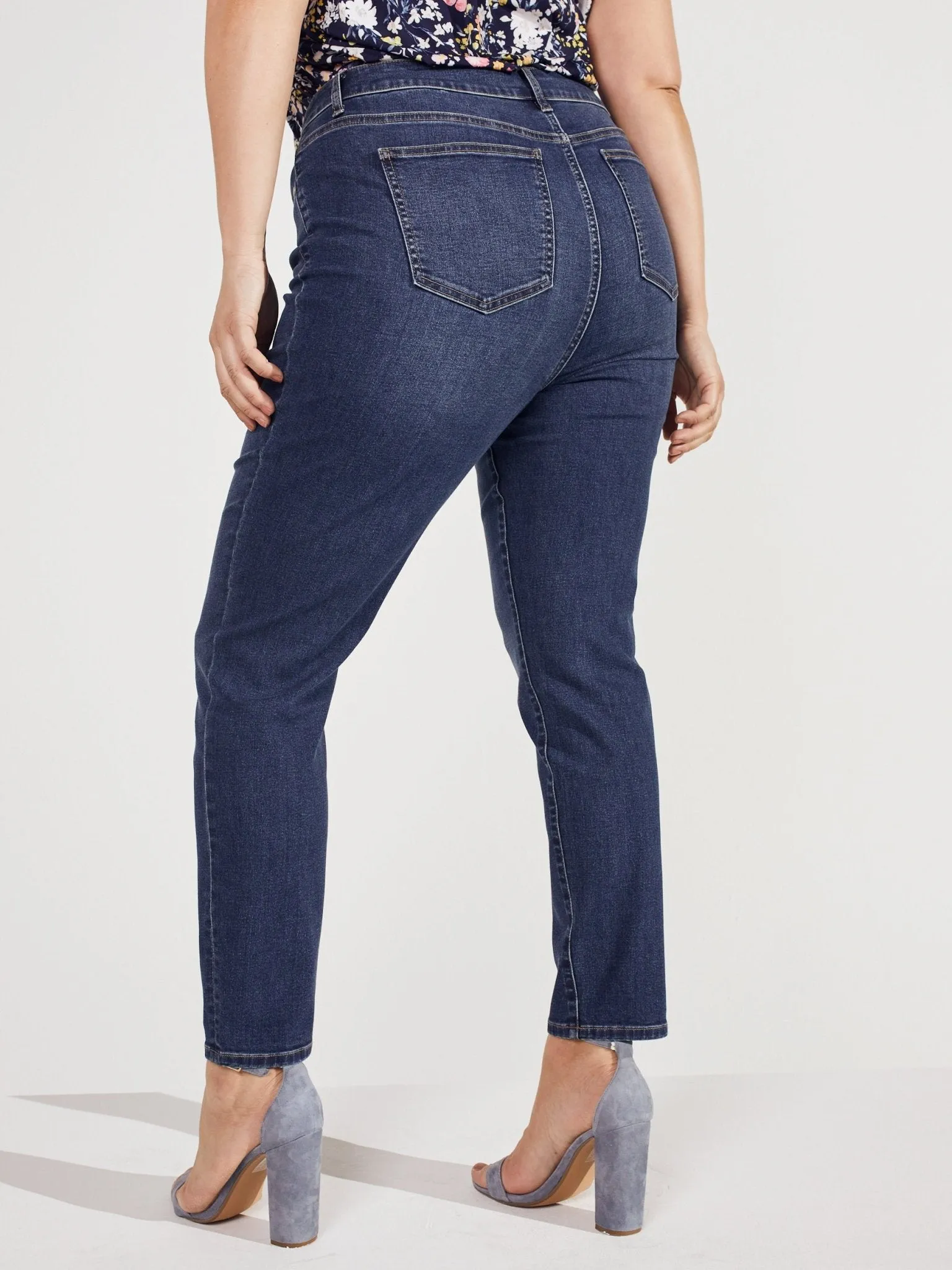Westport Signature Skinny 5 Pocket Denim Jean - Plus sold by Dress Barn product image thumbnail 3