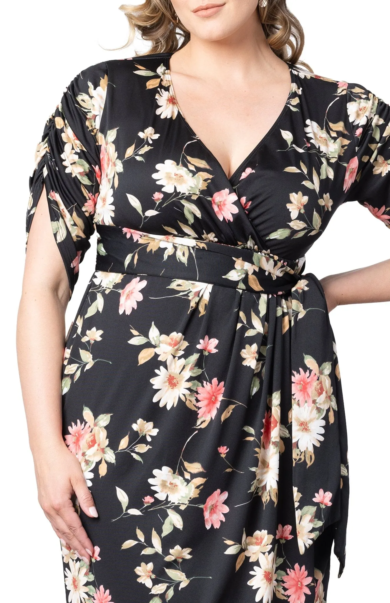 Eden Faux Wrap Dress - Plus sold by Dress Barn product image thumbnail 4