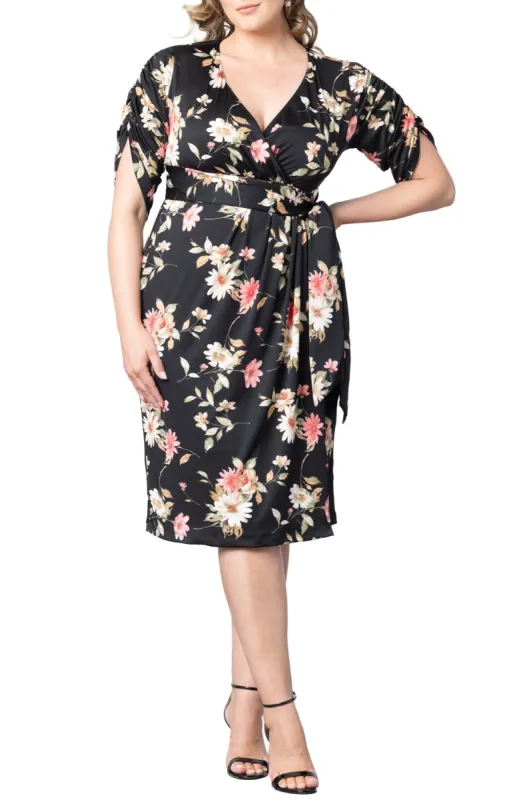 Eden Faux Wrap Dress - Plus made by Dress Barn