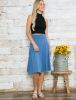 High Waisted Flattering Midi Skirt - Plus sold by Dress Barn