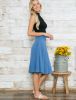 High Waisted Flattering Midi Skirt - Plus sold by Dress Barn