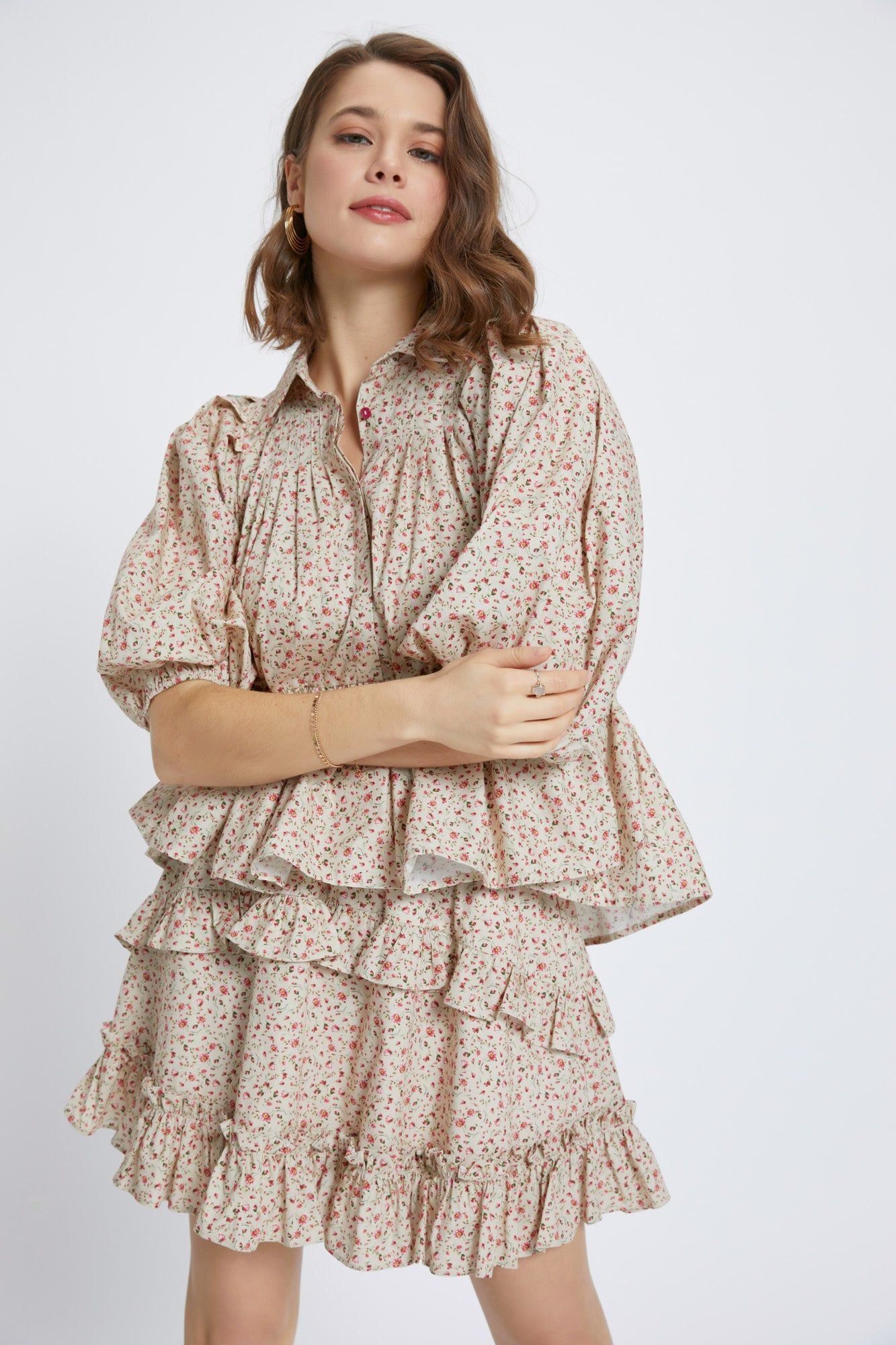 Floral Voluminous Top sold by Dress Barn