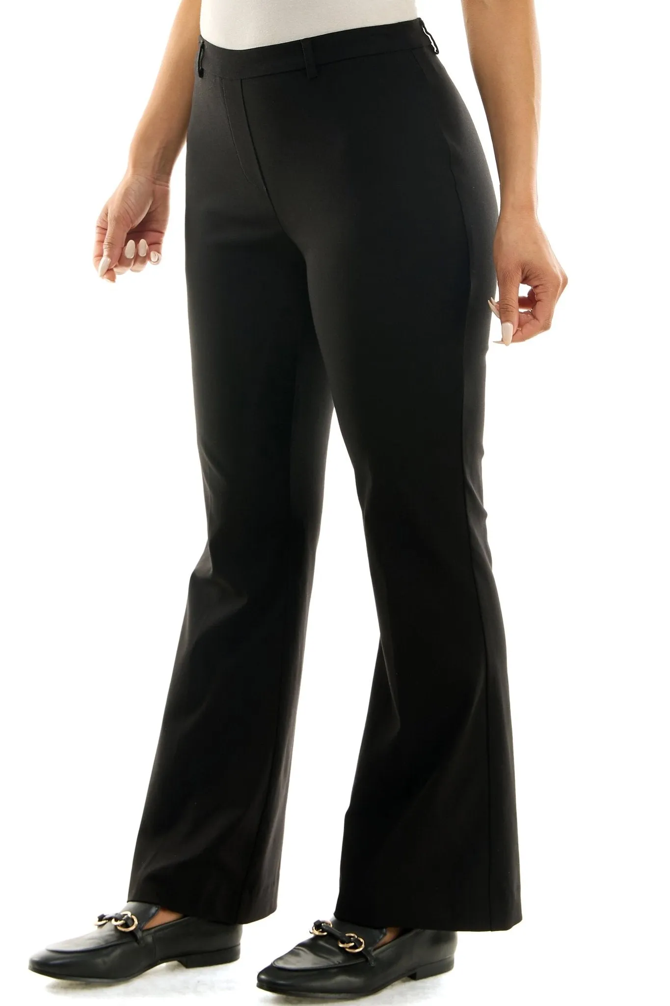 Slim Leg Pants with Flared Opening at Bottom sold by Dress Barn product image thumbnail 2