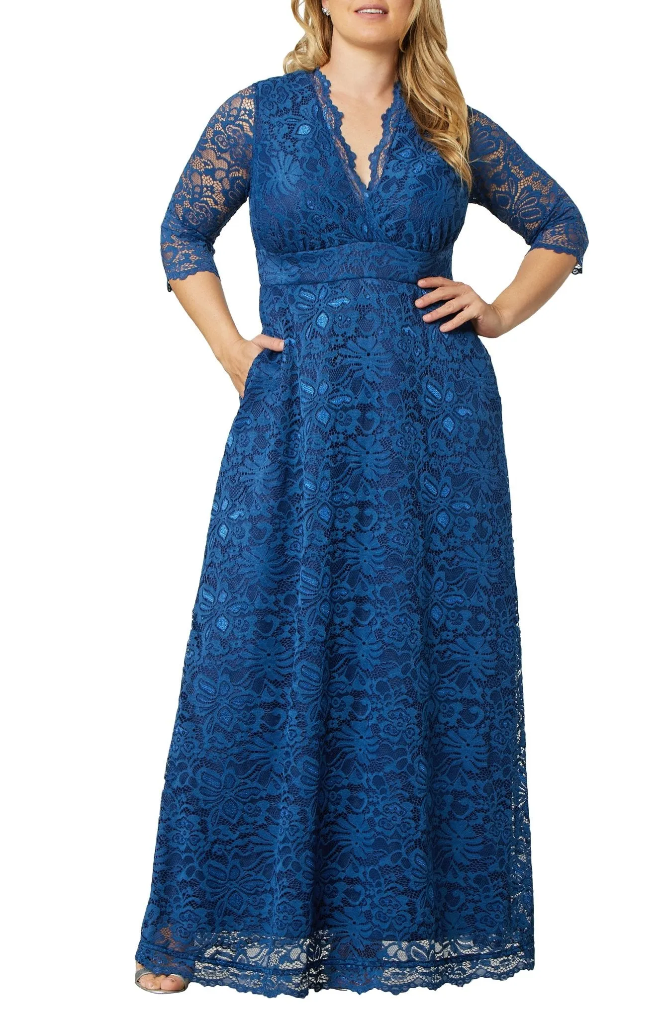 Maria Lace Evening Gown - Plus sold by Dress Barn product image thumbnail 2
