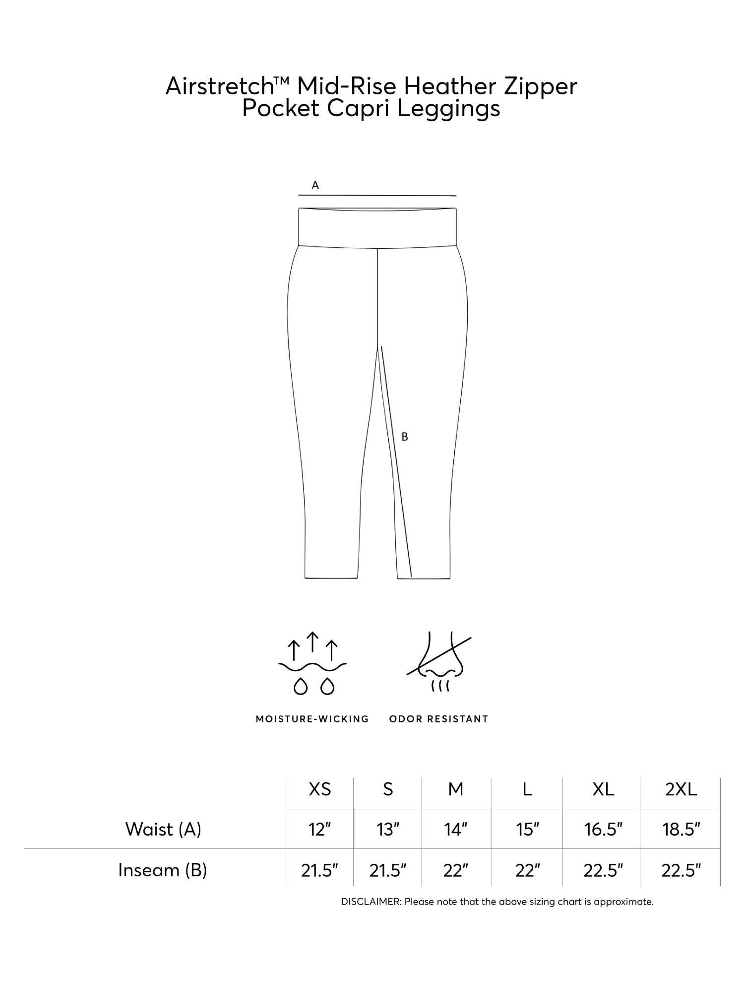 Airstretch Mid-Rise Capri Leggings sold by Dress Barn product image thumbnail 4