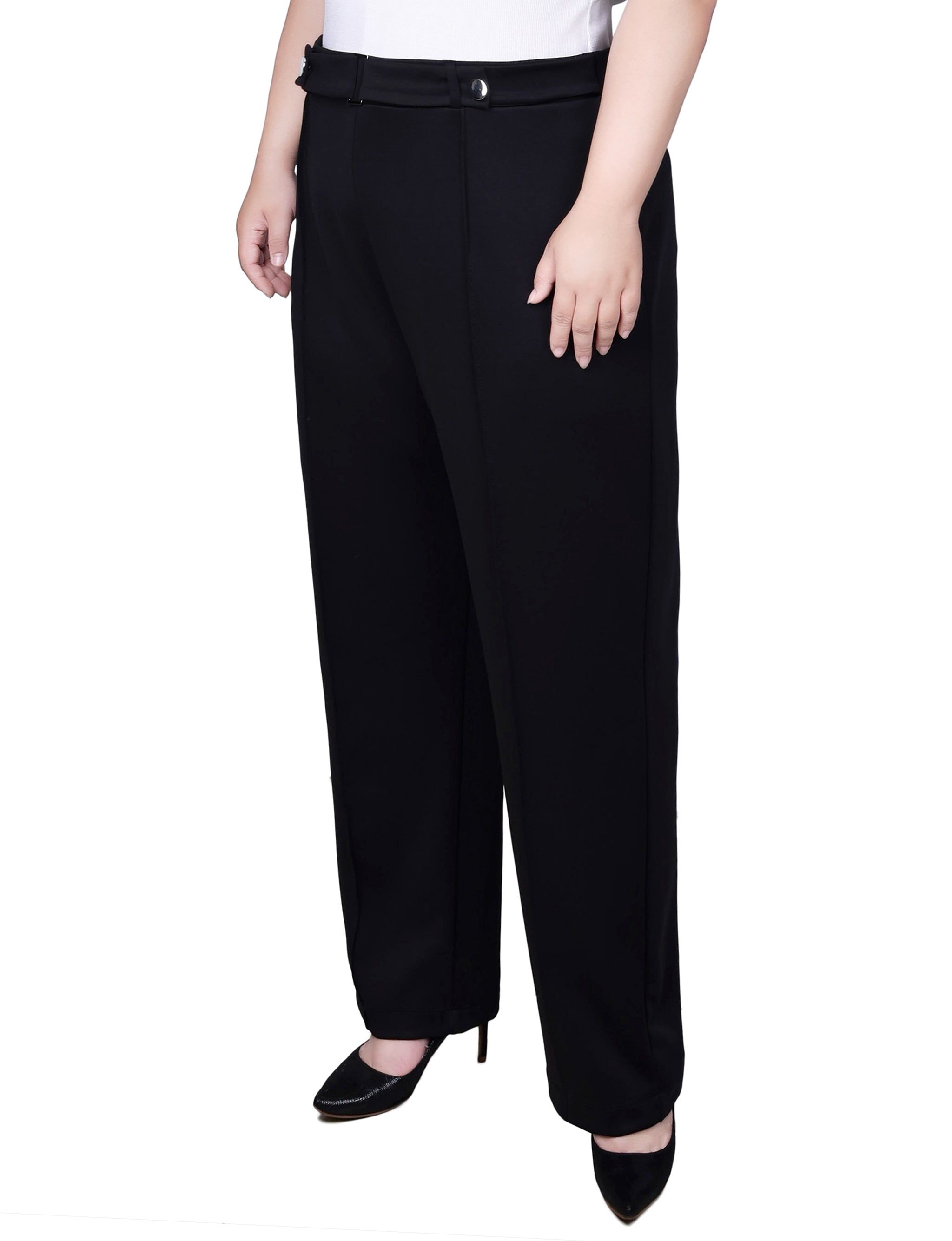 NY Collection Full Length Scuba Crepe Pants - Plus sold by Dress Barn product image thumbnail 2