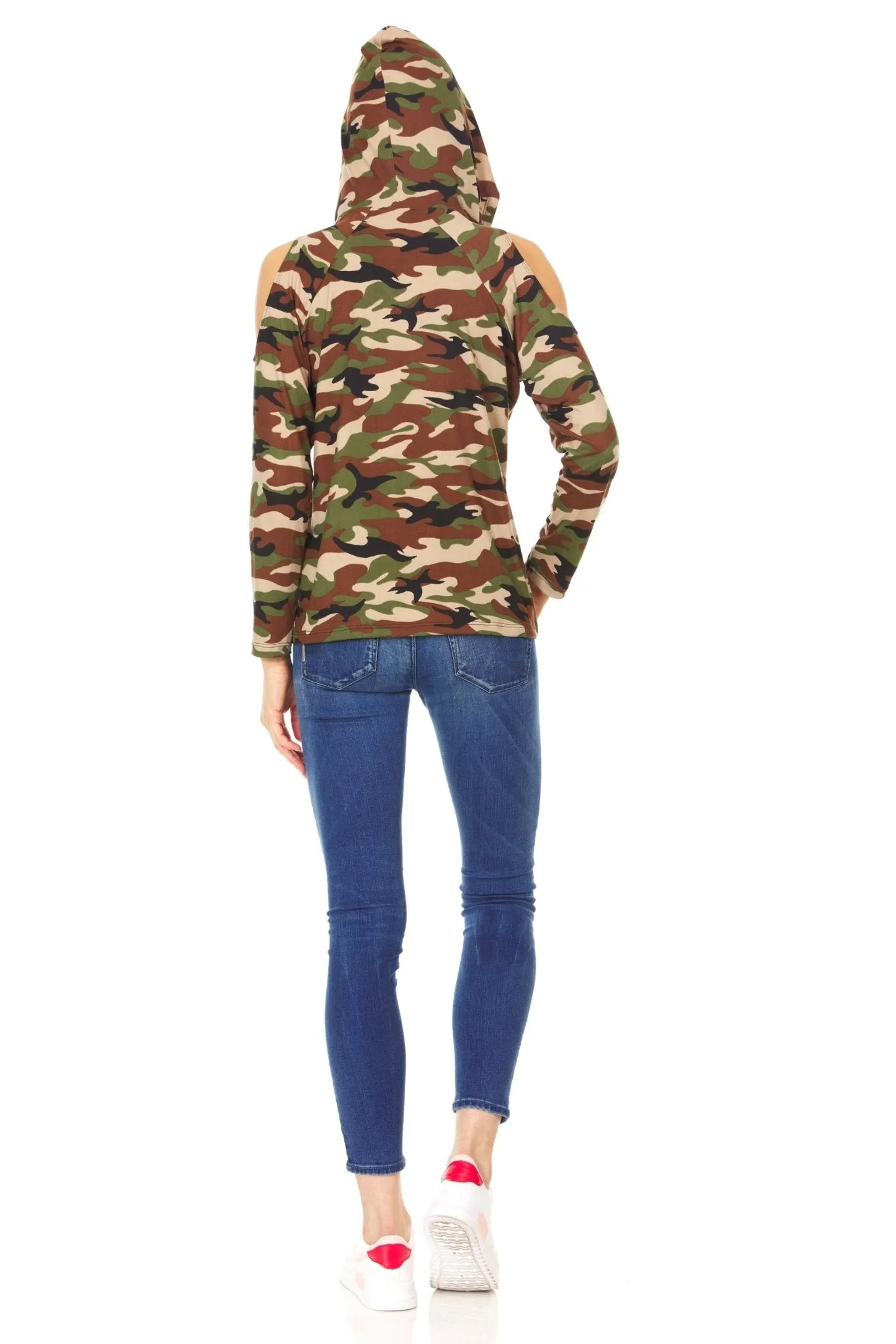 Casual Sleeve Cold Shoulders Hoodie - Plus sold by Dress Barn product image thumbnail 3