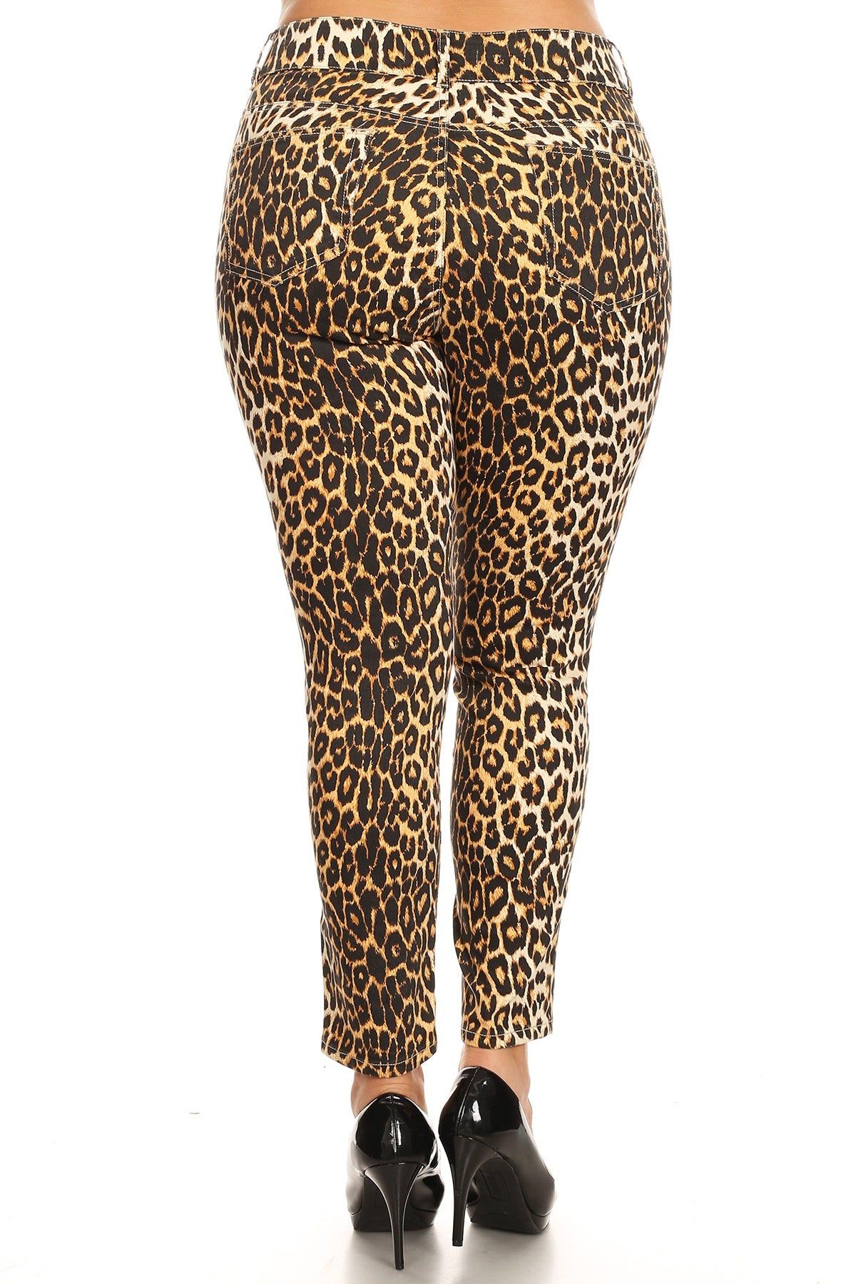 Printed Cheetah Pants - Plus sold by Dress Barn product image thumbnail 4