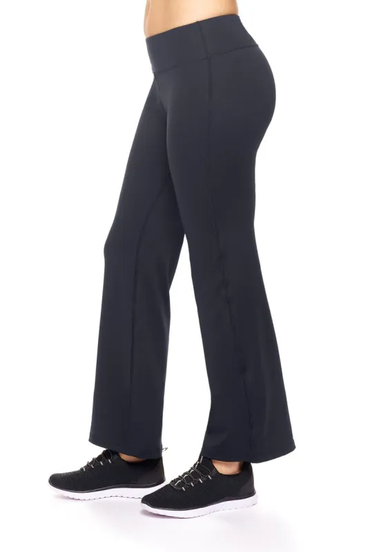 Airstretch Mid-Rise Bootcut Leggings - Plus sold by Dress Barn