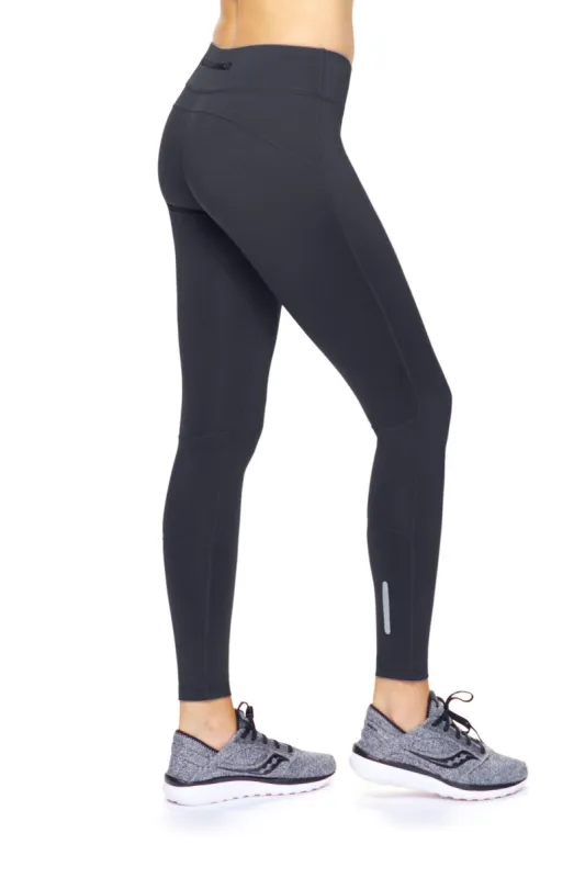Airstretch Mid-Rise Full Length Leggings with Zipper Pocket - Plus sold by Dress Barn
