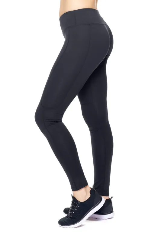 Airstretch Mid-Rise Flow Full Length Leggings with Pocket sold by Dress Barn
