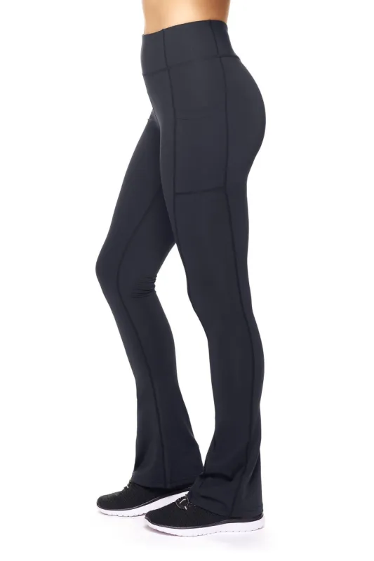Airstretch High-Waist Flare Leggings with Cell Phone Pockets sold by Dress Barn