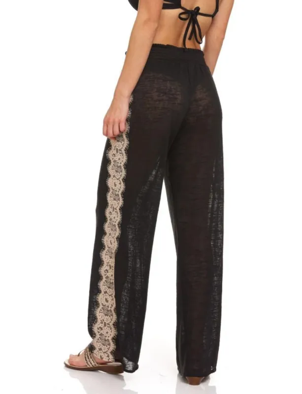 Lace Trim Pull On Pant sold by Dress Barn