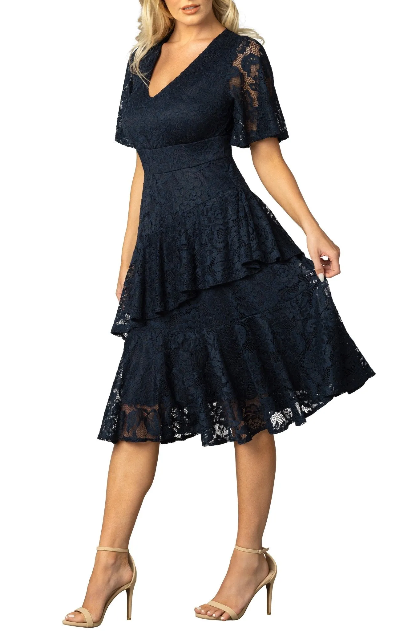 Lace Affair Cocktail Dress sold by Dress Barn product image thumbnail 4