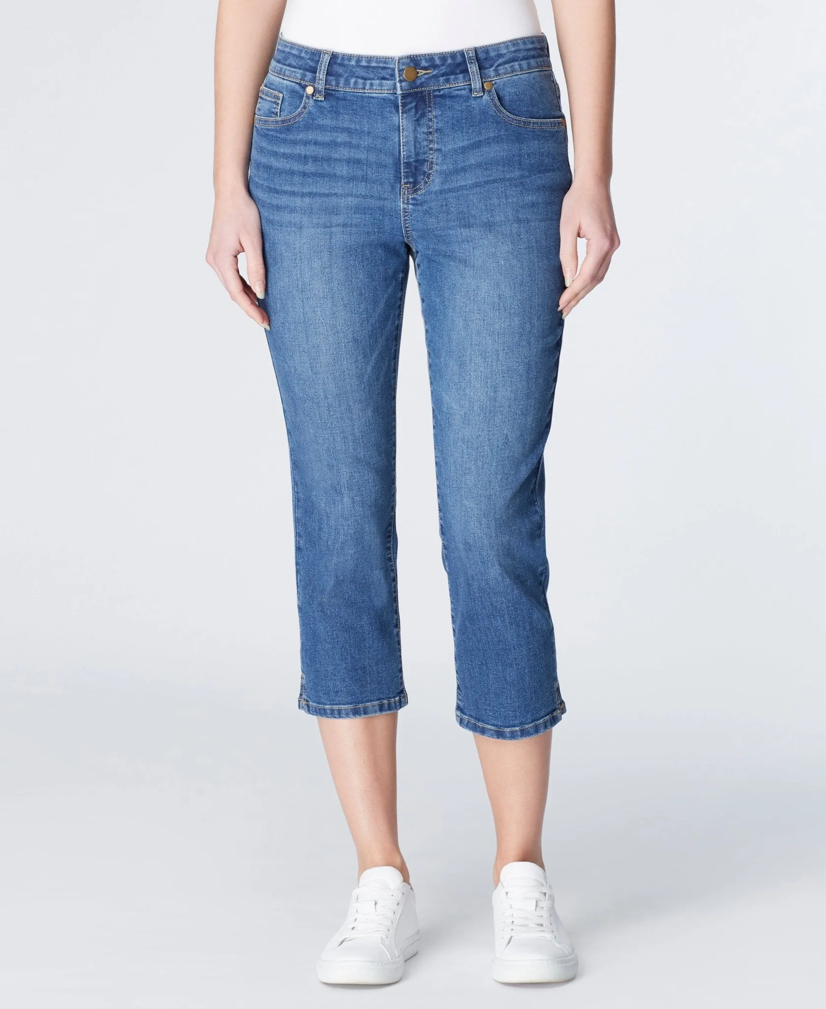 Signature Side Slit Capri sold by Dress Barn